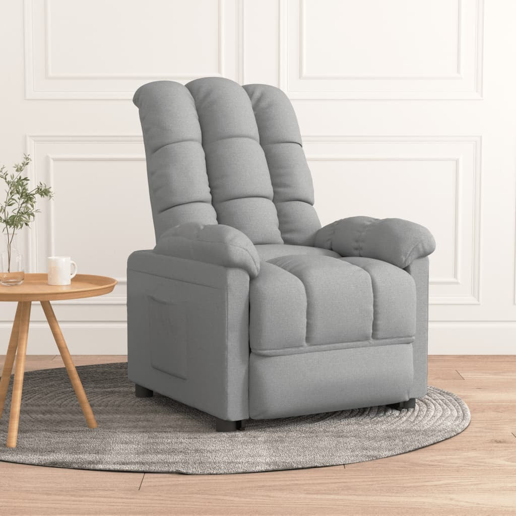 Recliner Light Gray Fabric