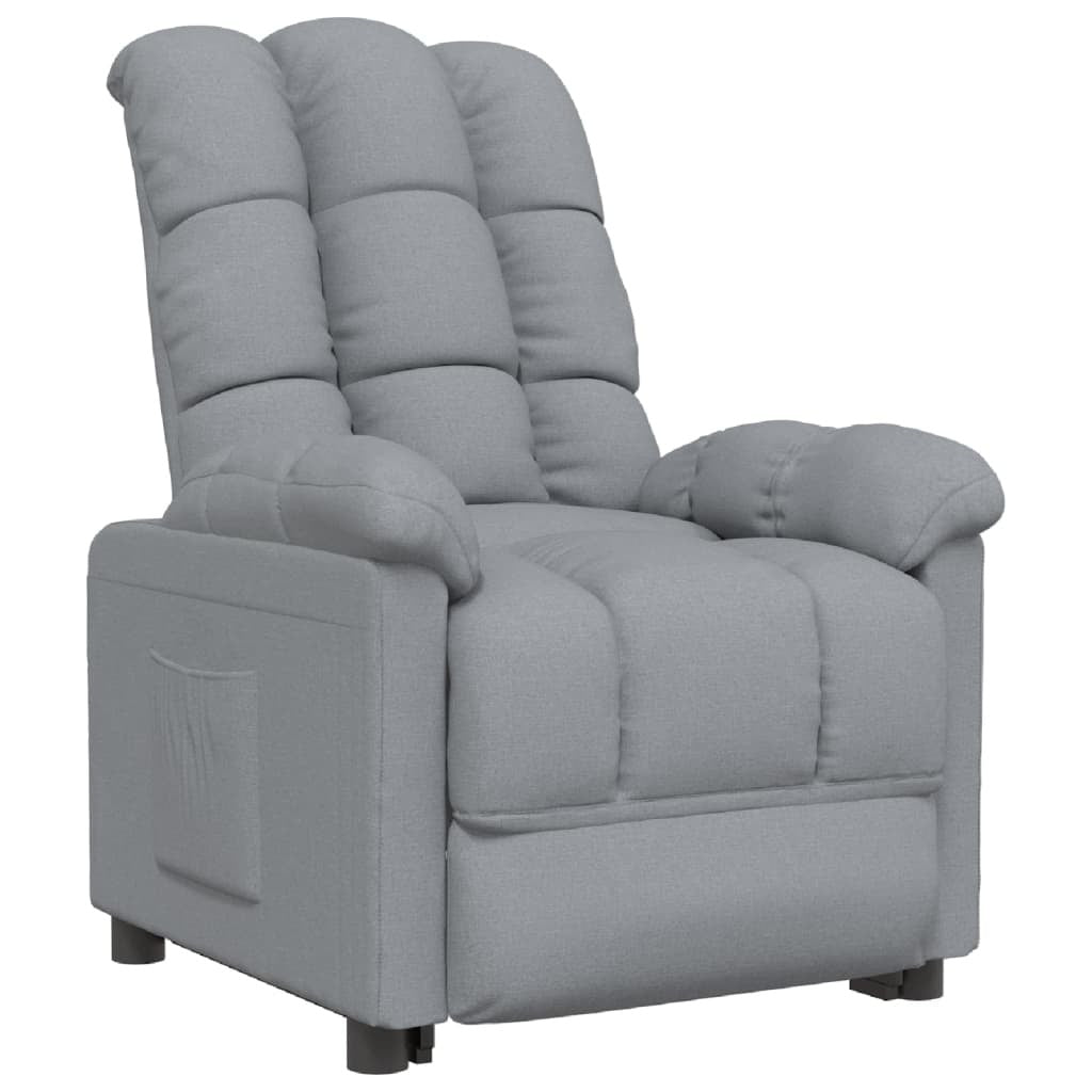 Recliner Light Gray Fabric