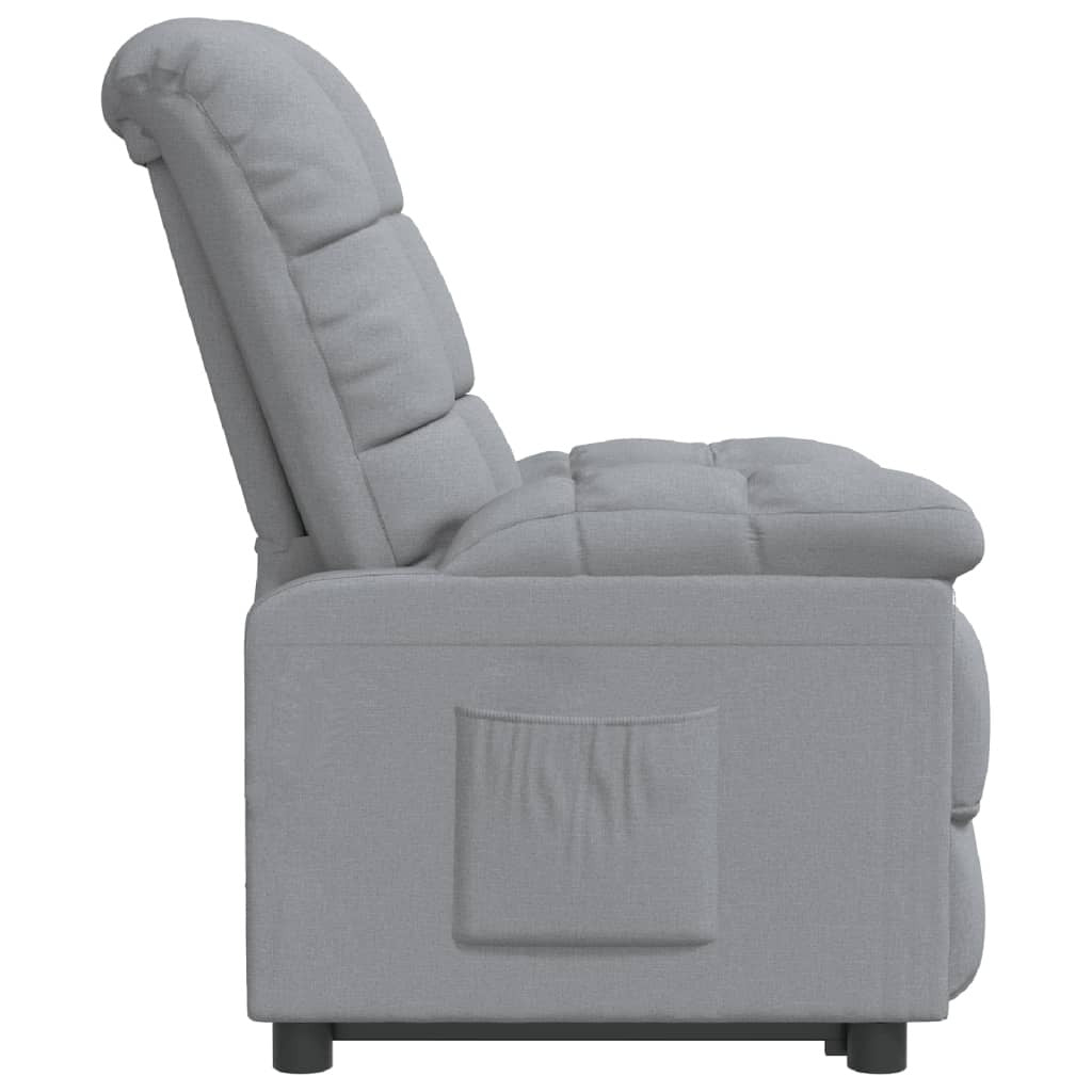 Recliner Light Gray Fabric