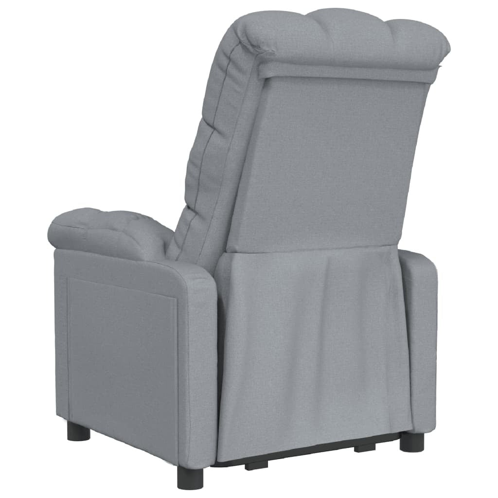 Recliner Light Gray Fabric