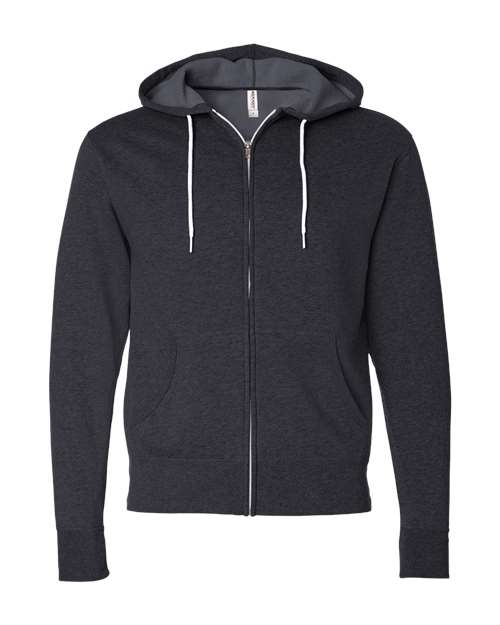 Unisex Lightweight Full-Zip Hooded Sweatshirt - 1616