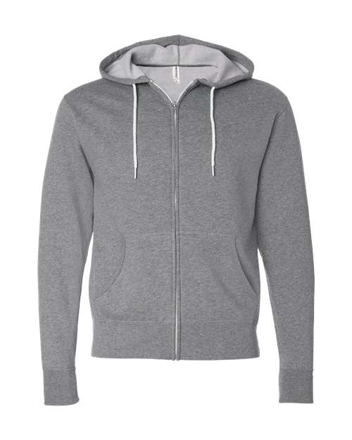 Unisex Lightweight Full-Zip Hooded Sweatshirt - 1616
