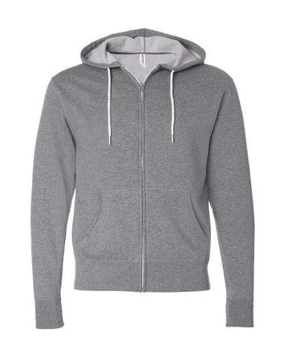 Unisex Lightweight Full-Zip Hooded Sweatshirt - 1616