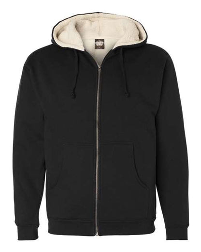 Men's Sherpa-Lined Full-Zip Hooded Sweatshirt - 1349