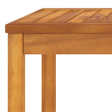 4 Piece Patio Lounge Set with Cushion Solid Acacia Wood