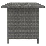 10 Piece Patio Lounge Set with Cushions Poly Rattan Gray