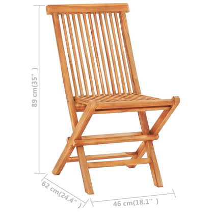 3 Piece Bistro Set with Taupe Cushions Solid Teak Wood