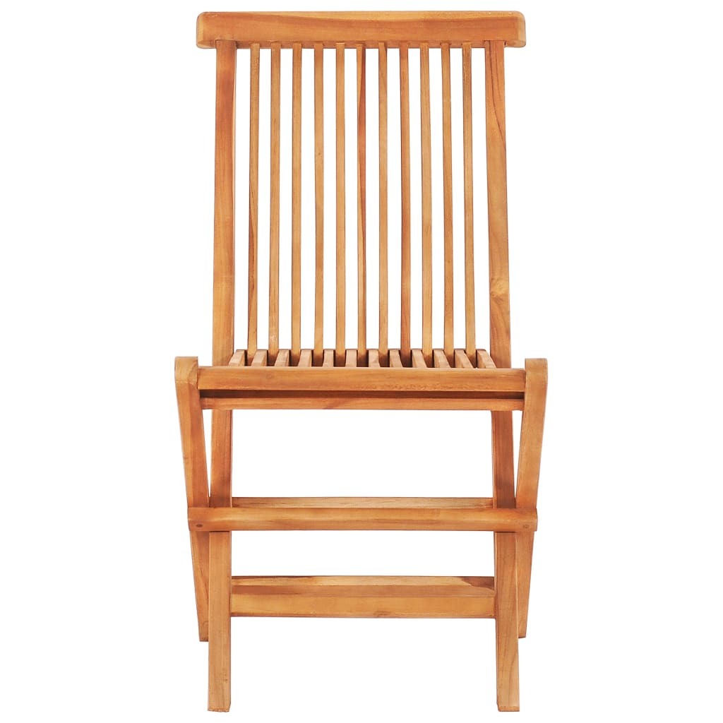 3 Piece Bistro Set with Gray Cushions Solid Teak Wood