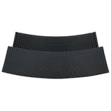 3 Piece Patio Bar Set with Cushions Black