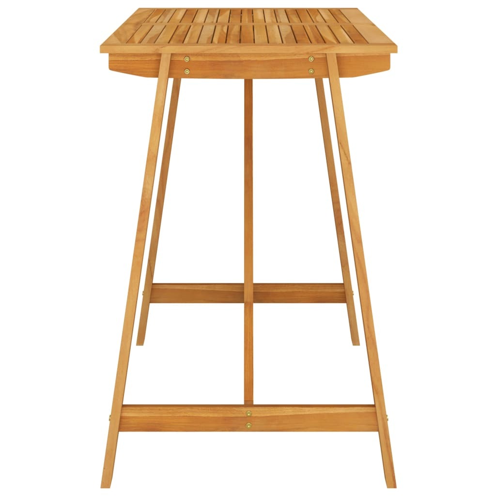 5 Piece Patio Bar Set with Cushions Brown
