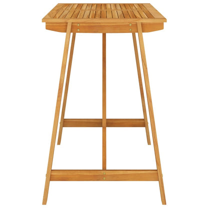 5 Piece Patio Bar Set with Cushions Brown
