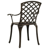 5 Piece Bistro Set Cast Aluminum Bronze