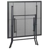5 Piece Patio Dining Set Steel Anthracite