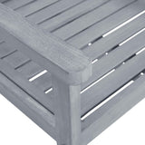 Patio Chairs 8 pcs Solid Acacia Wood Gray