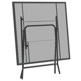 3 Piece Patio Dining Set Expanded Metal Mesh Anthracite