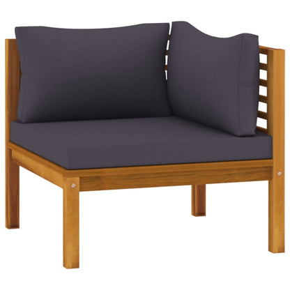 8 Piece Patio Lounge Set with Cushion Solid Acacia Wood