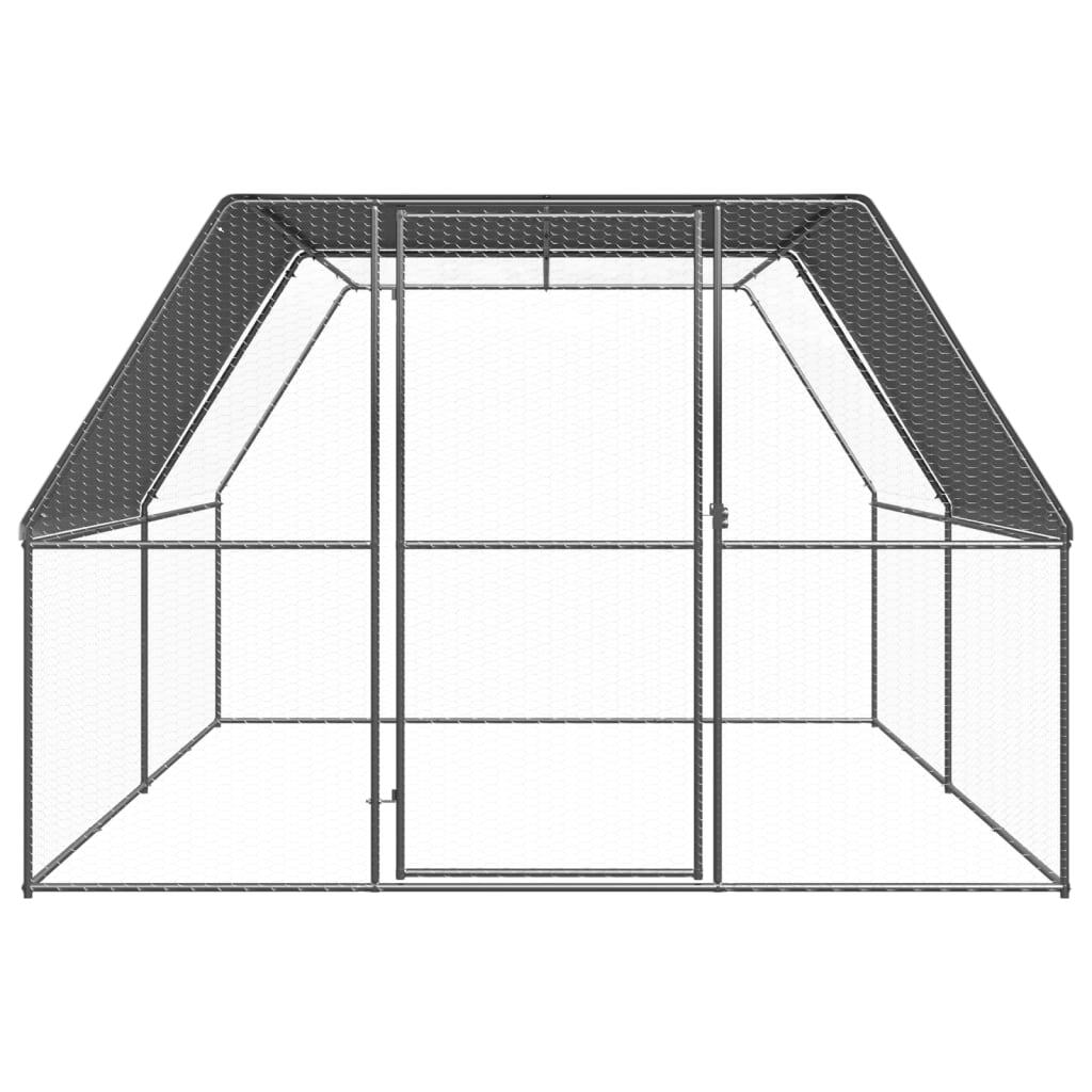 Outdoor Chicken Cage 9.8'x13.1'x6.6'Galvanized Steel