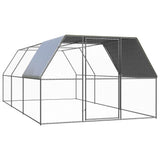 Outdoor Chicken Cage 9.8'x19.7'x6.6'Galvanized Steel