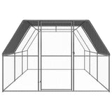 Outdoor Chicken Cage 9.8'x19.7'x6.6'Galvanized Steel