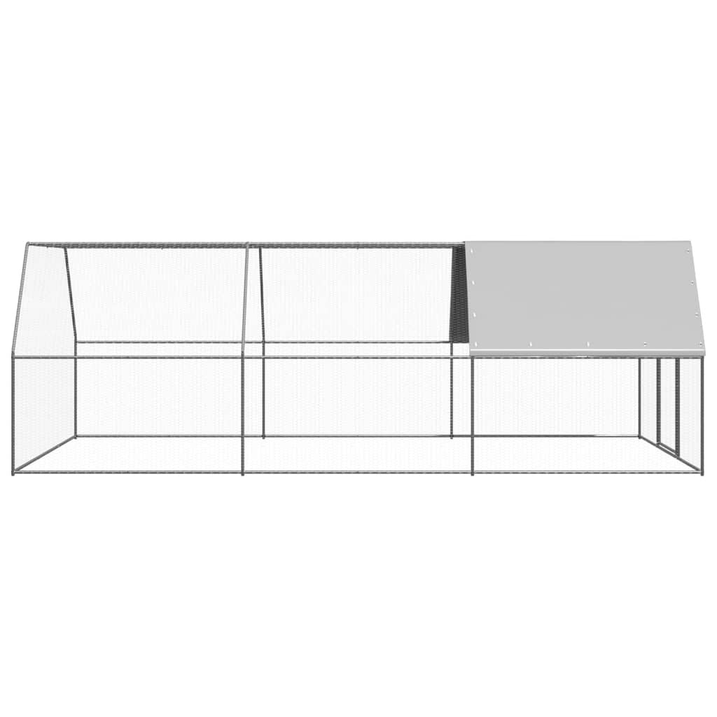 Outdoor Chicken Cage 9.8'x19.7'x6.6'Galvanized Steel