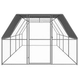 Outdoor Chicken Cage 9.8'x26.2'x6.6'Galvanized Steel