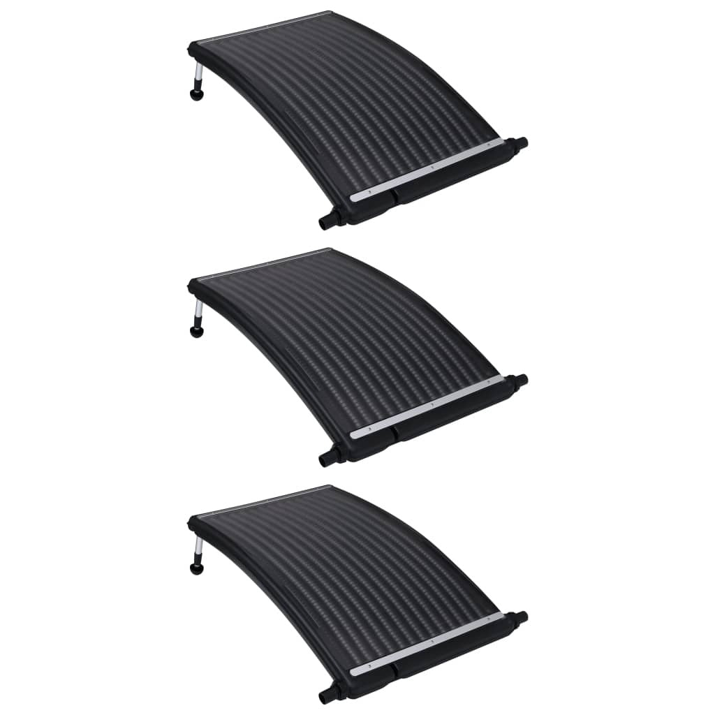 Curved Pool Solar Heating Panels 3 pcs 43.3"x25.6