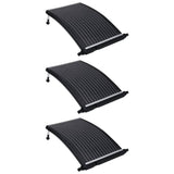 Curved Pool Solar Heating Panels 3 pcs 43.3"x25.6