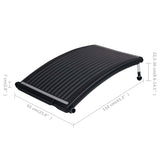 Curved Pool Solar Heating Panels 3 pcs 43.3"x25.6