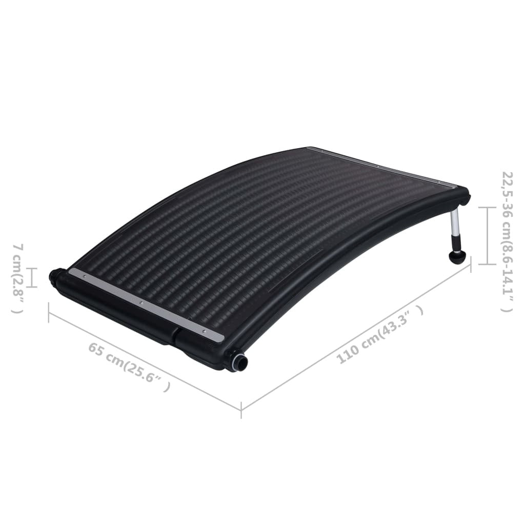 Curved Pool Solar Heating Panels 3 pcs 43.3"x25.6