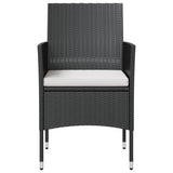 16 Piece Patio Lounge Set with Cushions Poly Rattan Black