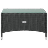 16 Piece Patio Lounge Set with Cushions Poly Rattan Black
