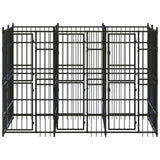 Outdoor Dog Kennel Steel 59.5 ft²
