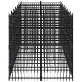 Outdoor Dog Kennel Steel 138.9 ft²