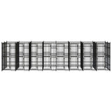 Outdoor Dog Kennel Steel 158.8 ft²