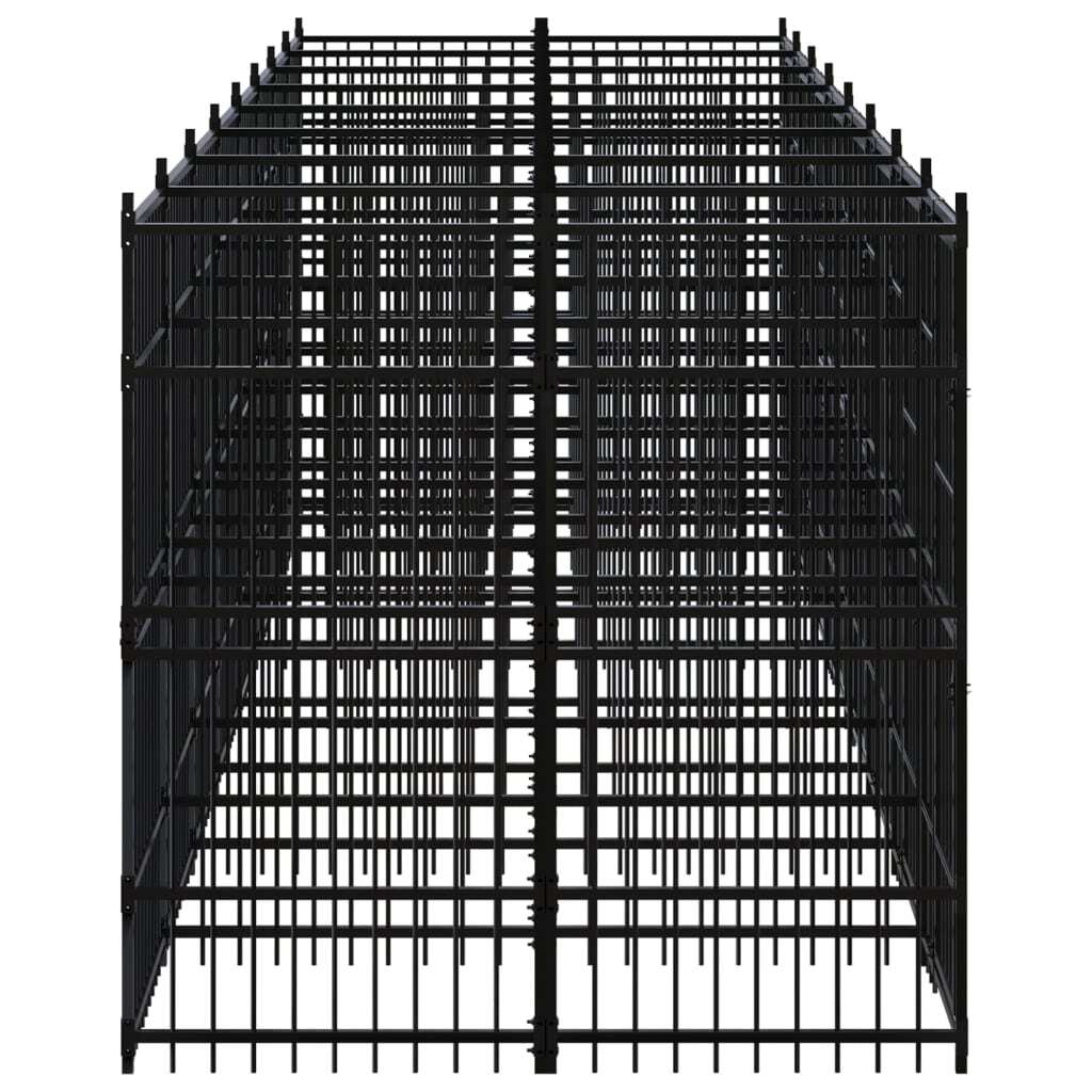 Outdoor Dog Kennel Steel 158.8 ft²