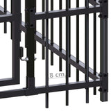 Outdoor Dog Kennel with Roof Steel 99.2 ft²