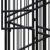Outdoor Dog Kennel with Roof Steel 158.8 ft²
