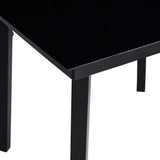 3 Piece Patio Dining Set Black
