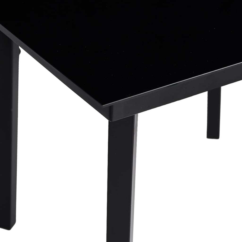 3 Piece Patio Dining Set Black