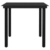 3 Piece Patio Dining Set Light Gray