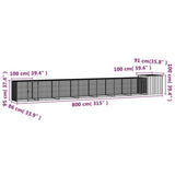 Chicken Cage Anthracite 315"x35.8"x39.4" Galvanized Steel