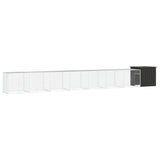 Chicken Cage Anthracite 315"x35.8"x39.4" Galvanized Steel