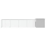 Chicken Cage Gray 196.9"x35.8"x39.4" Galvanized Steel