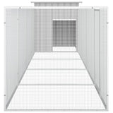 Chicken Cage Gray 196.9"x35.8"x39.4" Galvanized Steel