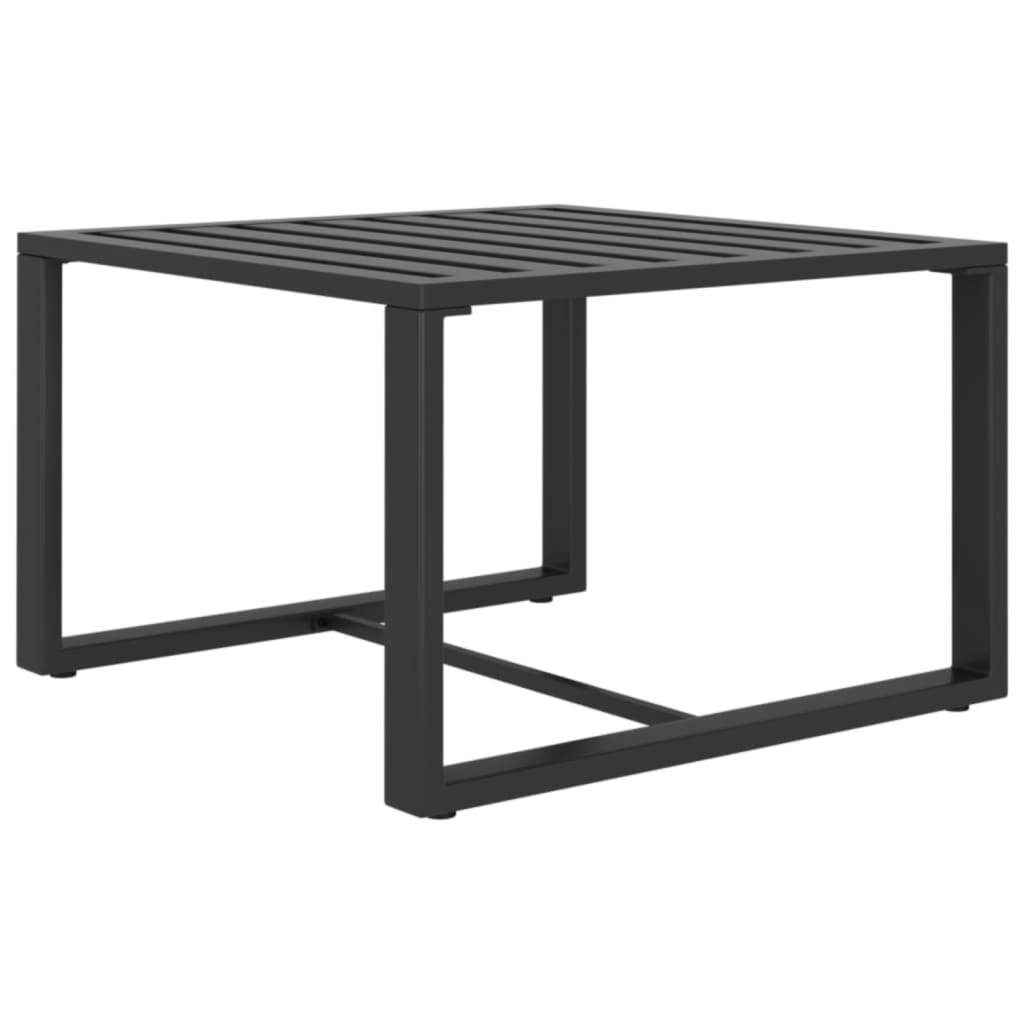 7 Piece Patio Lounge Set with Cushions Aluminum Anthracite