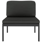10 Piece Patio Lounge Set with Cushions Aluminum Anthracite