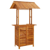 5 Piece Patio Bar Set Solid Wood Acacia