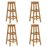 5 Piece Patio Bar Set Solid Wood Acacia