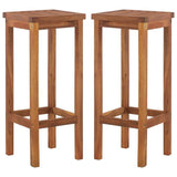 7 Piece Patio Bar Set Solid Wood Acacia
