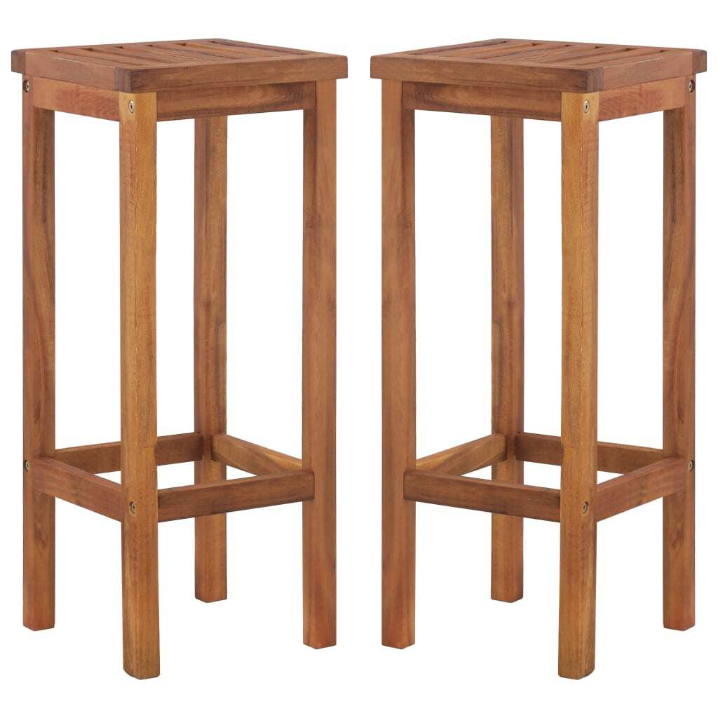 7 Piece Patio Bar Set Solid Wood Acacia